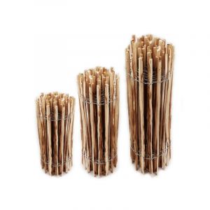 Aquagart - 5m Clôture ganivelle 50cm de haut i Espacement des piquets 4-6cm i Clôture en noisetier i Blocage naturel des champignons et des insectes