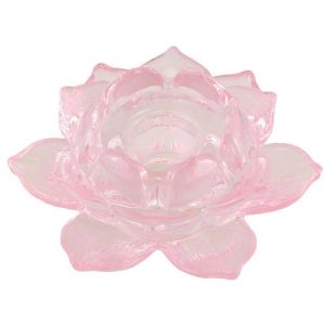 Ruedelafete LOT de 12 Bougeoirs ROSA en verre 2 EN 1, Rose Water