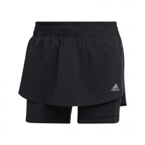 Adidas Jupe 2 en 1 femme performance run it noir
