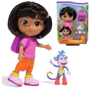 Spin Master Dora - Coffret Cadeau Les Meilleurs Amis - Poupée avec Vêtements Accessoire Et Figurine De Babouche - Figurine À Collectionner - Dessin Animé Jouet Maison De Poupée - Jouet Enfant 3 Ans Et +