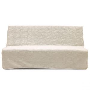 Housse de coussin carr&eacute; ALLOS CLIC CLAC taupe