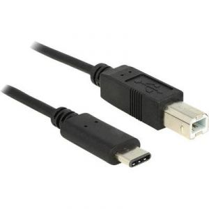 Delock 83601 - Câble USB Type-C 2.0 mâle / type B mâle 1 m noir