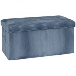 Pouf pliant Arum bleu encre
