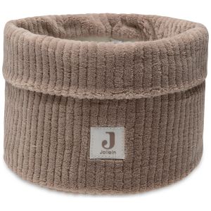 Jollein Panier de Rangement Cloudy Rib - Milky Coffee