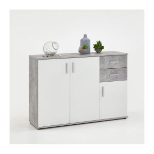 Calicosy Commode de Rangement avec 3 Portes et 2 Tiroirs - Albi