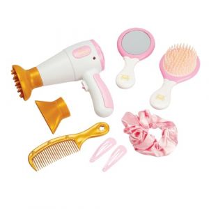 Smoby Disney Princesses - Hair Set - Set de Coiffure - Jouet d'Imitation - 9 Accessoires - Fonctions Lumineuses et Sonores - A Partir de 3 Ans