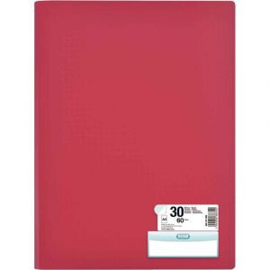 Elba Protège-documents Memphis - 30 pochettes fixes - 60 vues - rouge