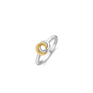 Image de Ti sento Bague 12142SY - argent bicolore anneaux entrelacés Femme