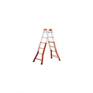 GIERRE Peppina Echelle t&eacute;lescopique Aluminium, Orange