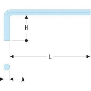Image de Facom 82H.23 - Clés mâles courtes métriques