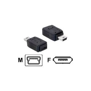 Delock 65155 - Adaptateur USB mini m&acirc;le vers micro A + B femelle