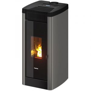 FreePoint Po&ecirc;le &agrave; granul&eacute;s &eacute;tanche Steel 9 Bi-Flux Titanium - 8,5 kW