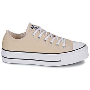 Image de Converse Baskets basses CHUCK TAYLOR ALL STAR LIFT PLATFORM SEASONAL COLOR-OAT MILK/WHIT Beige - Taille 37,38,39,40