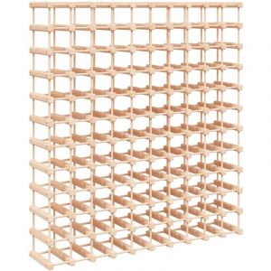 Décoshop26 Casier range bouteilles étagère de rangement vin pour 120 bouteilles 112,5 x 23 x 123,5 cm en bois de pin DEC024394