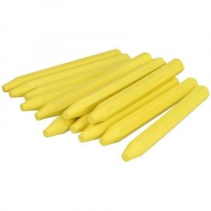Bleispitz Lot de 12 craies de signalisation - Jaune - 12 mm