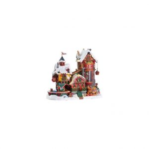 Image de Lemax Elf Made Toy Factory Polyresine 26.5x30x18 cm Multicolore