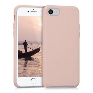 Kwmobile Coque Apple iPhone 7 / 8 - Coque pour Apple iPhone 7 / 8 - Housse de téléphone en silicone or rosé mat