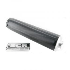 Silencieux long SCR Corse alu noir