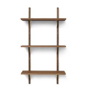 Ferm Living Triple étagère en chêne foncé 54cm Sector