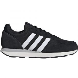 Adidas Homme Run 60s 3.0 Leather Shoes Chaussures, Core Black/Cloud White/Core White, 47 1/3 EU