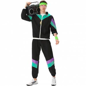 MAASKANTJE "Bärry" Rétro années 90 Survêtement Costume noir