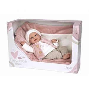 Arias Poup&eacute;e B&eacute;b&eacute; Colin &Eacute;l&eacute;gance - 40 cm - Multicolore - Poids r&eacute;aliste - Plastique - Moderne