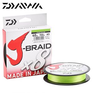 Daiwa J-Braid 8 Braid 0.06mm, 4,0kg/9,0lbs 150m chartreuse