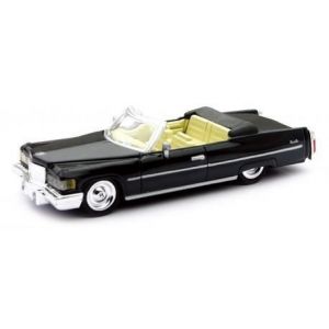HTC VOITURE AMERICAINE CADILLAC COUPE DE VILLE 1976 NOIRE 1/43