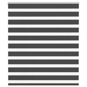 VidaXL Store zèbre noir 120x100 cm largeur du tissu 115,9 cm polyester, store à enrouleur zébré, store zébré pour fenêtre, 4014213