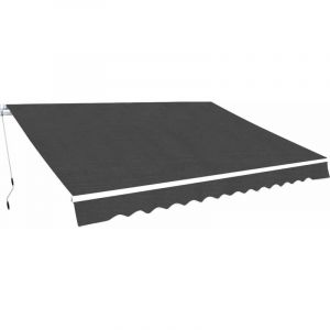 Image de VidaXL Auvent pliable manuel 450 cm Anthracite