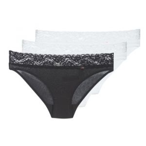 Image de DIM Culottes & slips COTON FEMININE X 3 Noir - Taille FR 44 / 46,FR 48 / 50
