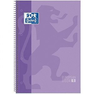 Oxford Cahier European Book A4 Mauve 5 Unités