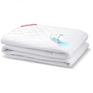 Surmatelas / protège-matelas imperméable matelassé par ultrasons premium 80x200cm blanc