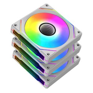 Xigmatek Infini G20A - Blanc - Pack de 3 + Contrôleur et télécommande