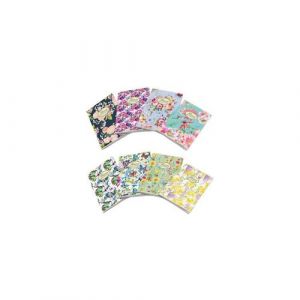 Pigna, Maxi Cahier Nature Fleurs, A4 21x29,7 cm, intérieur 0Q, quadrillé avec marge, 80 g, Papier recyclé, matières assorties, 10