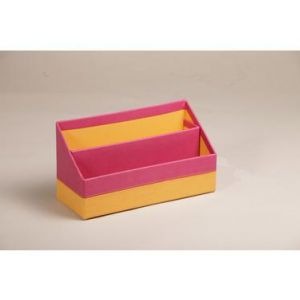 Rhodia 318942C - Trieur vertical rama, 2 compartiments, finition simili cuir, coloris framboise