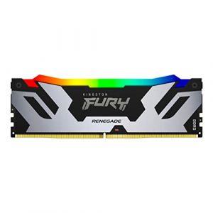 Kingston FURY Renegade RGB - DDR5 - module - 48 Go - DIMM 288 broches - 6400 MHz / PC5-51200 - CL32 - 1.4 V - mémoire sans tampon - on-die ECC - noir et argent