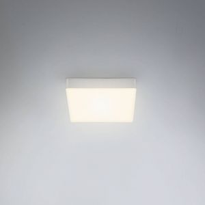 Plafonnier led Briloner leuchten flame, 11 w, 1000 lm, IP20, couleur argent, métal-plastique, 15,7 x 15,7 x 3,6 cm