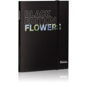 Bloc-notes A5 ''My Personal Compenion'' - ''Black Edition'' Flowers