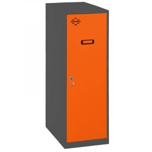 Mini casier anthracite et orange 400 Simonlocker Simonrack