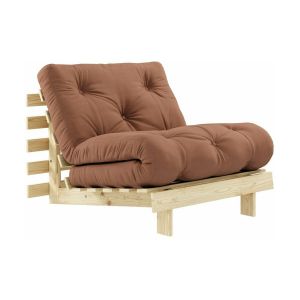 Fauteuil convertible Marron Argile Roots 90 - Karup Design