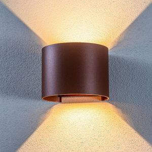 Lindby - led Applique Exterieur 'Nivar' en métal - marron