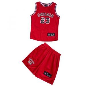 Maillot De Basketball Et Short Enfant - Inspiré De Chicago 23 - Rouge