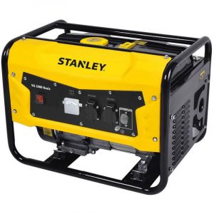 Stanley Groupe électrogène 6.5 CV 2400W 4T 196 Cm3 Régulateur de tension AVR 2 prises 230V