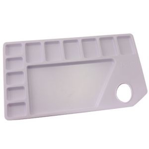 Pebeo Palette plastique de 16x27cm - 11 alv&eacute;oles