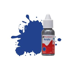 Humbrol Peinture N°25 Bleu - Mat : Acrylique : 14 ml