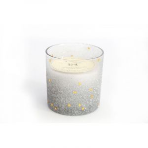 Image de Heart of the Home Bougie de Noël en pot paillettes Ice - Argent