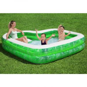 Bestway Piscine avec si&egrave;ge Tropical Paradise 231x231x51 cm