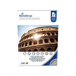 Image de MediaRange MRINK111, Matte, 140 g-m², Blanc, Jet d'encre, 210 mm, 297 mm