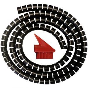 Anjos ventilation Gaine mange-câble 20 mm - 30 m recoupables - noir